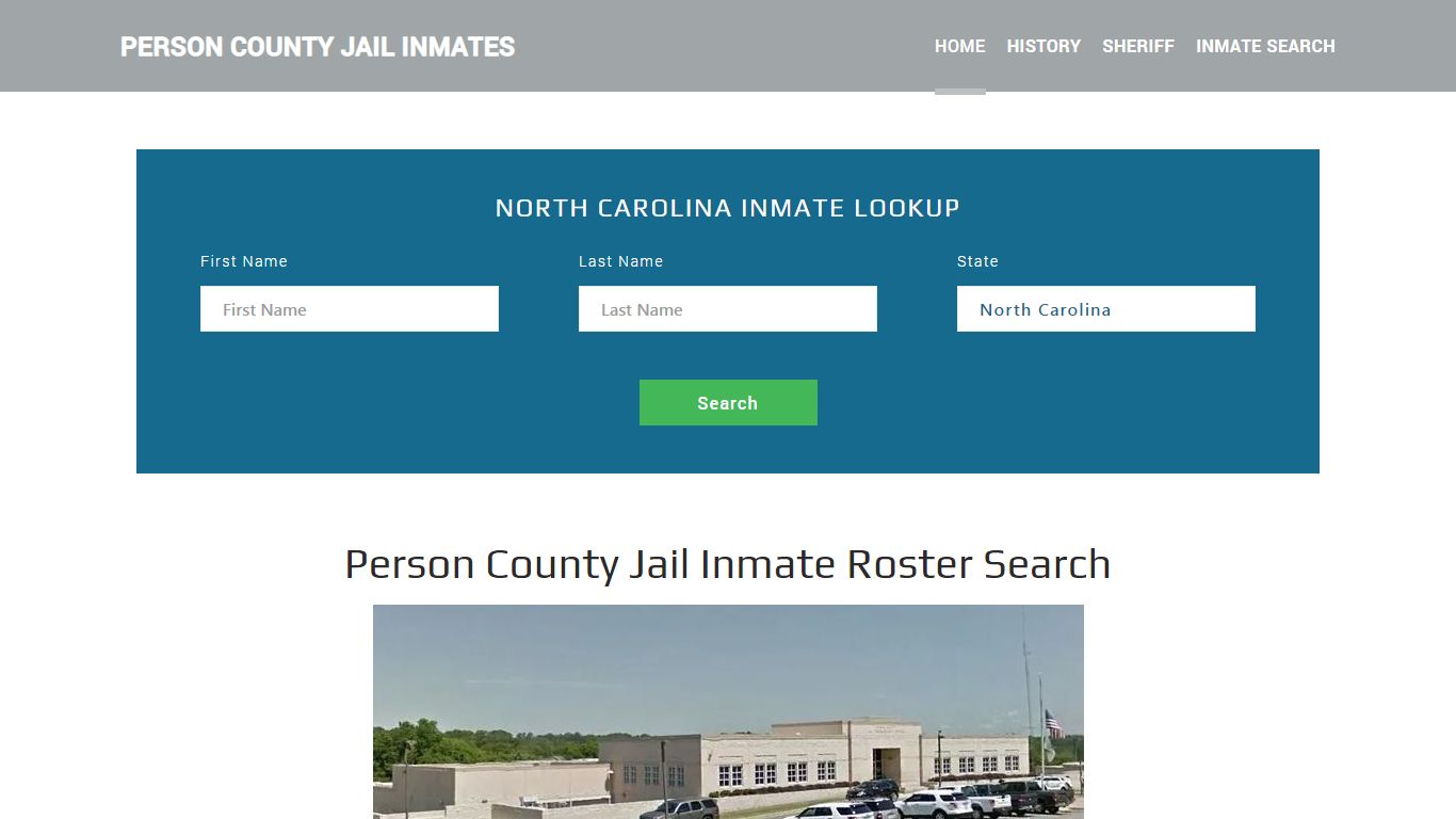 Person County Jail Inmate Roster Lookup, Roxboro, NC